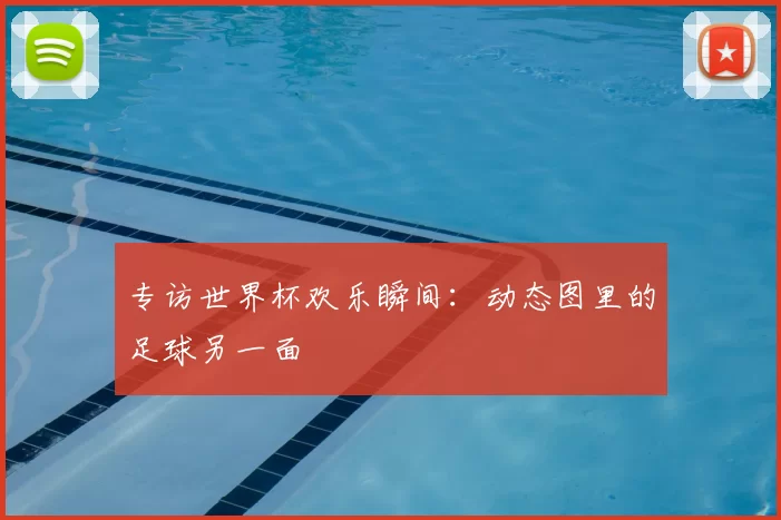 专访世界杯欢乐瞬间：动态图里的足球另一面