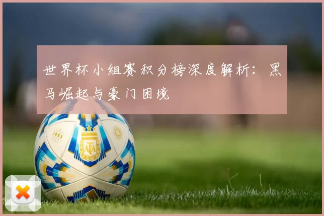 世界杯小组赛积分榜深度解析：黑马崛起与豪门困境