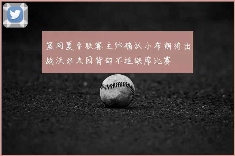篮网夏季联赛主帅确认小布朗将出战沃尔夫因背部不适缺席比赛